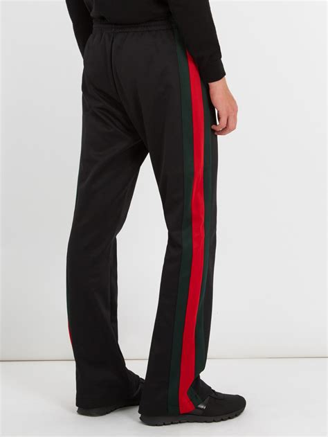 mens gucci black trousers|Gucci trousers for men.